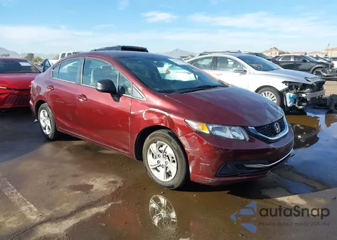 2013 Honda Civic Lx из США, поврежденный, VIN 19XFB2F54DE244363
